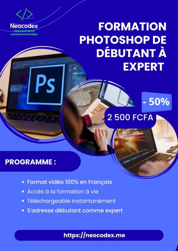 Formation Photoshop de débutant à expert